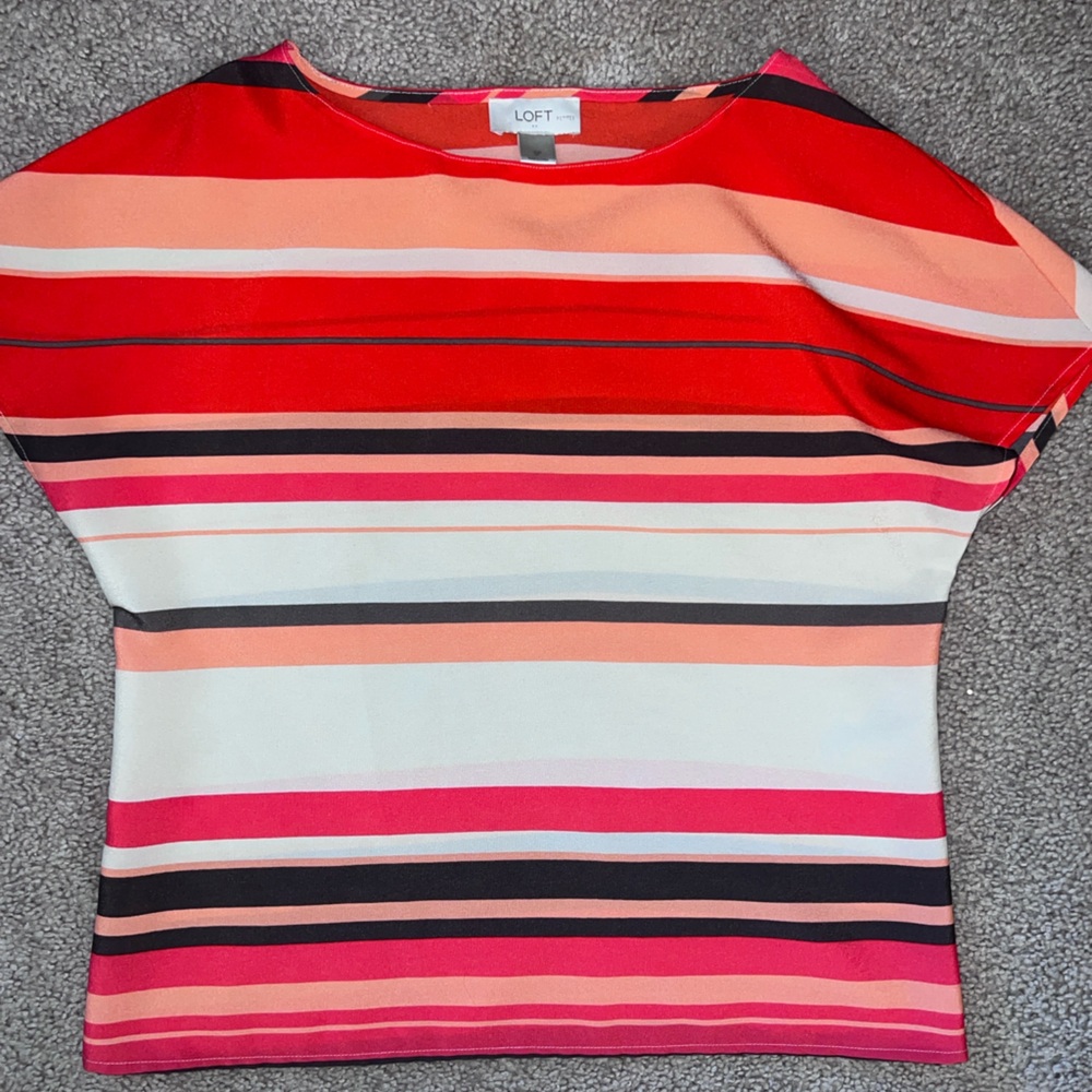 LOFT Multicolor Strapless Top